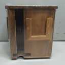 Rotating Tea Bag Organizer Acacia Wood 4-Sided Storage Box for Home or Office, Standard