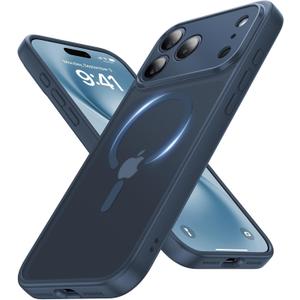 Faiono Magnetic for iPhone 17 Pro Max Case [Full Camera Protection][Military-Grade Protection][Compatible with MagSafe] Shockproof Protective Slim Phone Case for iPhone 17 Pro Max, Midnight Blue