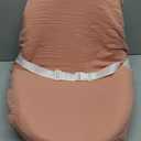 Blissful Diary Muslin Baby Changing Pad with Waterproof Lining Foam, Diaper Changing Table Pad with Cover for Dressers (Dusty Pink, Avocado)