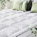 Qocismile 3 Inch Mattress Topper Full,Pillow Top Mattress Topper with Bamboo Rayon Cover,Breathable Mesh Side Mattress Pad,21" Deep Pocket,Soft Support for Full Size Memory Foam Mattress Bed Topper