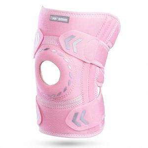 Knee Support Brace for Women Men-Knee Brace for Meniscus Tear-Adjustable Patella Knee Brace with Side Stabilizers-Arthritis Pain, Knee Pain, Injury Recovery, Sports, Running, Working Out, Pink, One Size