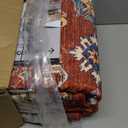 Rugland 6x9 Area Rugs - Stain Resistant Washable Area Rug, Anti Slip Backing 6x9 Rugs for Living Room, Bedroom Vintage Tribal Area Rug(6x9, Burgundy)