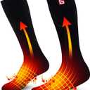 Electric Heated Socks for Teenagers Youth, Rechargeable Battery Powered Operated Heated Socks for Middle Senior High School (Black)