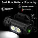 Philips SFL3255 LED Headlamp Rechargeable,1500 Lumens Super Bright Aluminium Magnetic Attraction Head Light Flashlight,Adults-Camping Accessories Gear,5 Modes for Outdoor Setting,USB Cable Included