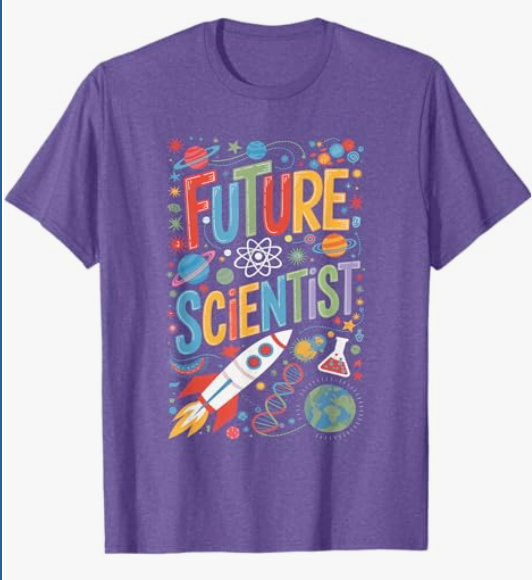 Science T-Shirt, Purple, Small