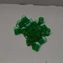4E's Novelty St Patricks Day Shot Glasses Bead Necklaces, Pack of 12  Green Irish Gifts Party Favors Supplies, St Patricks Day Accessories for Adults (Transparent Green With Shamrock)
