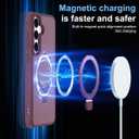 Magnetic Stand for Samsung Galaxy S25 Plus Case [Military Grade Drop Protection] with Kickstand, Matte Translucent Slim Case for S25 Plus 6.7", Burgundy