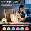 Sunrise Alarm Clock White Noise Sound Machine with 25 Soothing Sounds, 17 Night Lights, Bluetooth Speaker, Wake Up Light Alarm Clock for Bedrooms, Heavy Sleepers, Ideal Gift for Baby, Kids, Seniors