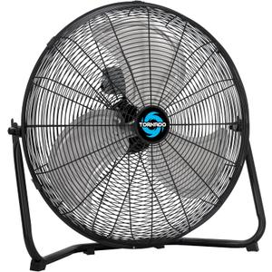 Tornado 20 Inch High Velocity Metal Floor Fan, 3-Speed Powerful Cooling for Industrial, Commercial, and Home Spaces, 120Tilt, 6.0 FT Cord - UL safety Listed, Black