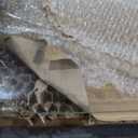 JAMBALAY 5546 Tempered Glass Office Chair Mat, Thick 0.2 Heavy Duty Glass Floor Mat for Carpet and Hard Floors, with Anti-Slip Pads, Polished Edges and Round Corners, Easy Roll On