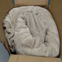 PHF Ultra Soft Fleece Blanket Queen Size, No Shed No Pilling Luxury Plush Cozy 300GSM Lightweight Blanket for Bed, Couch, Chair, Sofa, Perfect Decorations Gifts, 90" x 90", Khaki