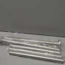 Brushed Nickel Shower Curtain Rods - 31-80 Inch Spring Tension Shower Rods for Bathroom, Adjustable, No Drilling, No Rust, Stainless Steel