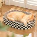 Conlun Oval Cat Scratcher Bed | Scratching Bowl Lounge for Cats | Large