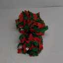 Riceshoot Hawaiian Christmas in July Leis for Luau Party Decorations Light up Leis Necklace and Wristband Red Green Flower for Christmas Hawaiian Tropical Holiday Luau Party