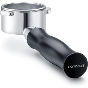 Normcore 54mm Bottomless Portafilter, Naked Portafilter Fits Breville Sage Barista Express Machines, 18g Filter Basket Included