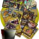 Dragon Type Pokemon Compatible TCG Assortment Bundle - Ultra Rare Card + 15 Random Cards + Dan123yal Deck Box