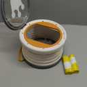 2025 Upgraded Portable Potty Training, Travel Potty for Toddler, Portable Toilet for Kids Foldable, Apply to Seat Emergency Toilet for Camping, Outdoor,Car,3 Rolls of Garbage Bags (Transparent-Gray)