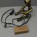 Steampunk Decor Table Lamp for Men Unique Creative Robot Style Desk Lamp,Vintage Industrial Metal Pipe Water Pipe Light, Home Decor Ideal for Bedrooms,Study. (Bronze C)