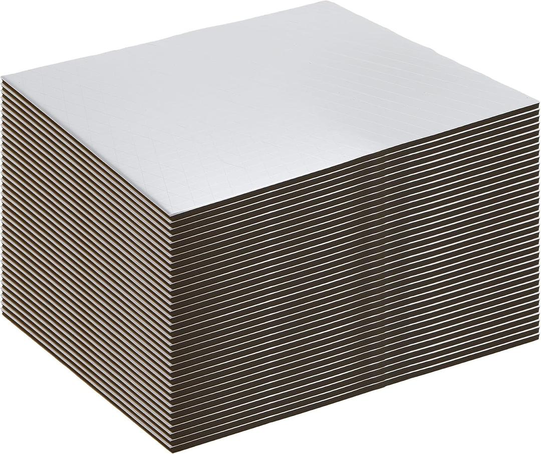 uxcell 197mil 49sqft Sound Deadening Mat Aluminum Foil Foam for Car 35pcs