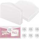 Klmnop 120 Pcs Glassine Lottery Ticket Envelopes with 120 Pcs Stickers, 4.25 x 2.52 Inch Clear Mini Wedding Lottery Ticket Holders for Tickets, Stamps, Coins, Cards, Wedding Guest Favors(White) Missing Pieces Only Stickers Included