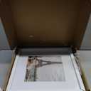 12x12 White Picture Frame set of 3, Made of Real Glass and Wooden Square Photo frame - Displays Picture 8x8 With Mat or 12 x 12 Without Mat, Desktop & Wall Collage Photo Frame