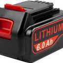 ARyee 20V 6.0Ah Replacement for Black and Decker 20V Lithium Battery Compatible with Black & Decker 20V Lithium Battery LB20 LBX20 LBXR2020 LB2X4020-OPE LBXR20-OPE Cordless Power Drill Driver Tools