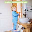 COOSEYA Toilet Seat, Potty Training Seat for Toddler, Upgraded 2-in-1 Potty Toilet Training for Boys and Girls, Waterproof Cushioned Mat with Non-slip Step Stool