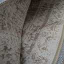 Washable Rugs 9x12 Area Rugs for Living Room,Rugs for Bedroom, Large Carpets,Ultra Soft Faux Wool Retro Dining Room Rug,Non Slip&Non-Shedding Low Pile Vintage Print Rug Indoor for Home Office (Beige-ivory-cream-brown-camel)