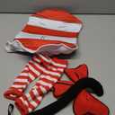 Wizland 5pcs Kid Cat Hat Kits for Read Book Day，Storybook Character Accessories with Gloves White Red Striped Hat, Bow Tie，Tail