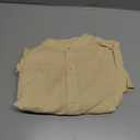 Cotton Linen Shirts for Men Lightweight Casual Long Sleeve Henley Beach Hawaiian Tops (Yellow, S)
