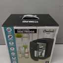 Cooluli Mini Fridge for Bedroom - Car, Office Desk & Dorm Room - Portable 4L/6 Can Electric Plug In Cooler & Warmer for Food, Drinks, Skincare Beauty & Makeup - 12v AC/DC & Exclusive USB Option, Black