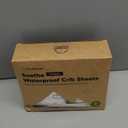 2Pack Waterproof Crib Sheets for Boys, Girls  52x28 Fitted Organic Cotton Baby Crib Sheets, Toddler Mattress Protector Cover, Washable, Soft & Durable Baby Bedding Essentials (KeaSafari)