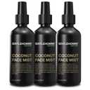 Gentlehomme - Coconut Face Mist - Mens Facial Spray - with Hyaluronic Acid, Aloe Vera & Green Tea - Refresh, Moisturize & Hydrate - Use Day & Night - Safe for All Skin Types - Vegan - 3.4oz - 3 Pack