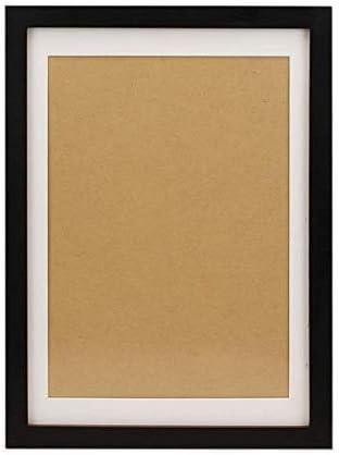 FUNTRESS 10x14 Picture Frame for Wall Hanging Family Photo Frame Wood Living Room Document Collage Frame with Mat (10x14 inch, Black)