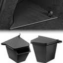 Rear Trunk Storage Bins with Lids for 2025-2026 Tesla Model Y Juniper, 2PCS Hidden Trunk Organizer Boxes, TPE Waterproof Rear Cargo Storage for Model Y Juniper Accessories with Normal Lid
