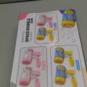 JONEG Toys for 3-8 Year Old Boys Girls: 2 Pack Bubble Machine for Kids with Bubble Solution, Gifts for 3 4 5 6 7 8 Years Old Boy Birthday Toy for Kid Toddlers Ages 4-6 Outdoor Wedding Bubbles Wands (Blue+pink)