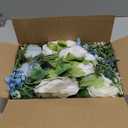 Artiflr 2 Pack Artificial Peony Garland, Total 12ft Floral Greenery Garland with Rose Flower Vine, Peony Flowers and Green Leaves for Wedding, Dining Table, Home Party Decor