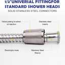 Shower Hose, 70 Inch Extra-Long Stainless Steel Handheld Shower Head Hose with Stainless Steel Insert and Nut,Brushed Nickel Finish