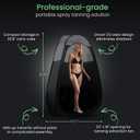 Large Spray Tan Tent Deluxe Pop Up Tent Portable Tanning Booth with Carry Case Clear Window for Perfect Spray Tanning Easy Clean for Home & Salon, Extra Large