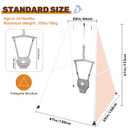 Baby Jumper with Stand, Foldable Baby Bouncer for Infants 6-24 Months