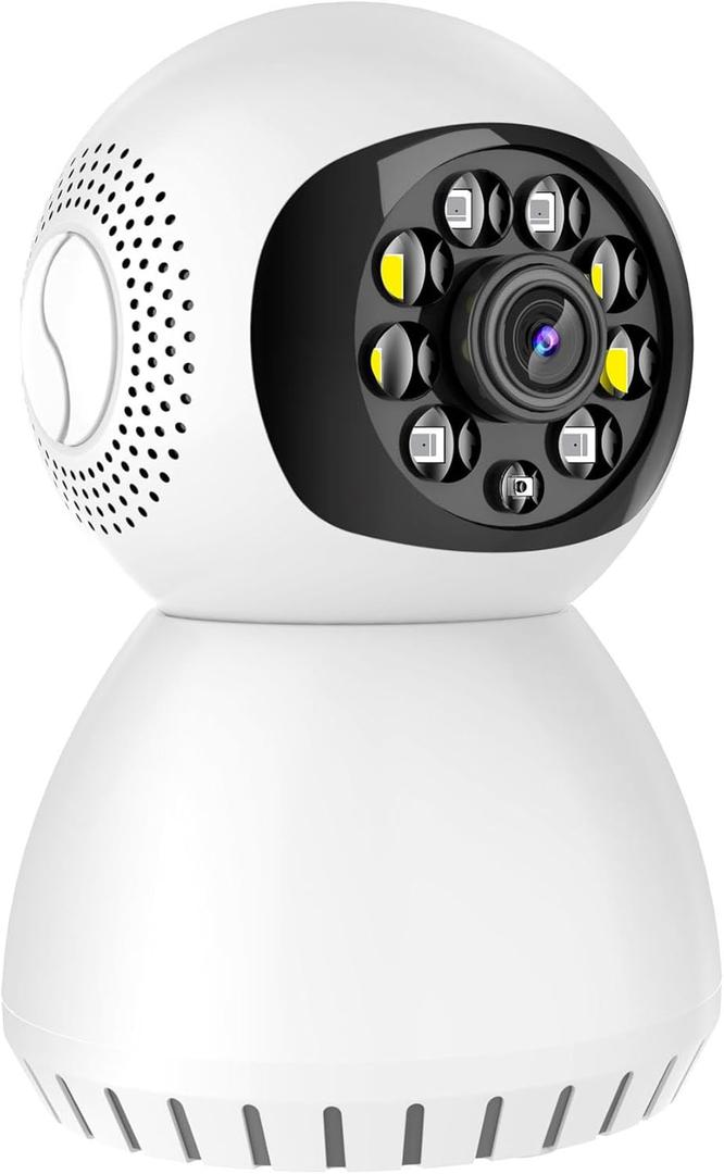 Home Security Camera, Tuya 2MP Indoor Pan-Tilt Smart Camera for Baby & Pet with Motion Tracking, 2-Way Audio, IR Night Vision, Siren, 2.4GHz /5.8GHz WiFi