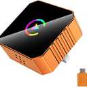 2026 Mini Wireless Carplay Adapter, Upgrade Wired to Wireless for Carplay & Android Auto, Plug And Play, Fast Auto-Reconnect Stable Control, Zero Delay Car Play for Iphone Ios 10+, Android 11+, Orange
