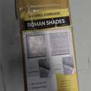 UNISHADES No Drill Cordless Roman Shades, 29×64 in, Room Darkening White