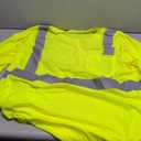 High Visibility Shirts Quick Dry Safety T Shirts with Reflective Strips and Pocket Short Sleeve Mesh Hi Vis Construction Work Class 2 Shirt for Men/Women Lime,4XL