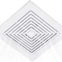 97011723 Bathroom Ceiling Fan Grille with Springs Replacement Parts for Br-oan-Nu-Tone Square Ceiling or Wall-Mount Exhaust Fan Fits Models 663 670 671 688 689 Bathroom Exhaust Upgrade Grille Cover