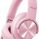 Picun B8 Headphones Wireless Bluetooth, 120H Bluetooth Headphone Over Ear with 3EQ Music Modes, Hands-Free Calls, Deep Bass Headphones for Travel Home Office Cellphone PC (Pink)