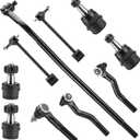 Front & Rear End Link Kit for Jeep Wrangler 2007-2017, Wrangler JK 2018, Driver & Passenger, Stabilizer/Sway Bar + Upper & Lower Ball Joint, Suspension DS300005 ES3624 ES800594 ES800593