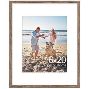 decorUhome 16x20 Picture Frame Fits 11x14 Photos with Mat, Oak
Engineered Wood 16x20 Poster Frame with High Definition Plexiglass Cover for Wall Mounting, 1 Pack