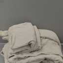 HiEnd Accents Linen Cotton Diamond Quilt, Queen Size, Light Tan Solid Color, Classic Traditional Rustic Style Luxury Bedding, Soft Lightweight Bed Cover