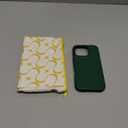 Luner - for iPhone 17 Pro - Premium Vegan Leather Phone Case [Compatible with Magsafe] - Elegant, Style and Eco-Friendly - Leafy Green